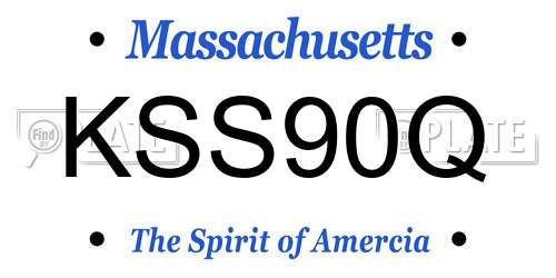 KSS90Q Massachusetts License Plate