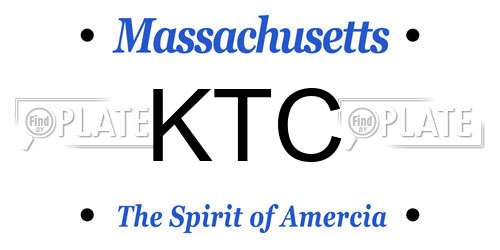 KTC Massachusetts License Plate
