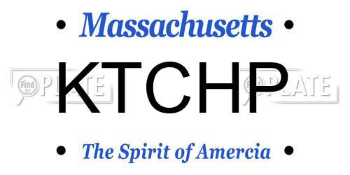 KTCHP Massachusetts License Plate