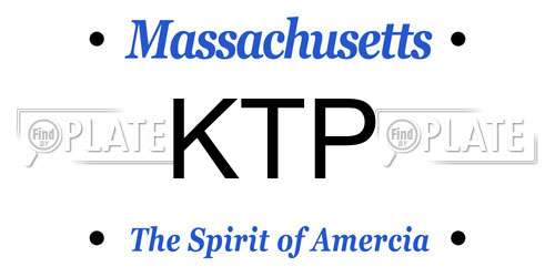KTP Massachusetts License Plate