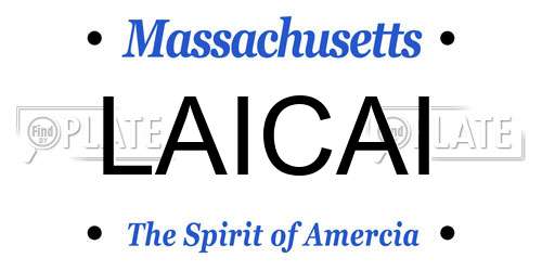 LAICAI Massachusetts License Plate