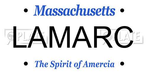LAMARC Massachusetts License Plate