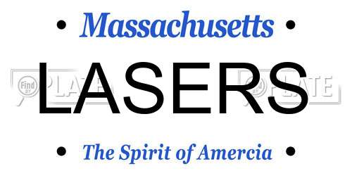 LASERS Massachusetts License Plate