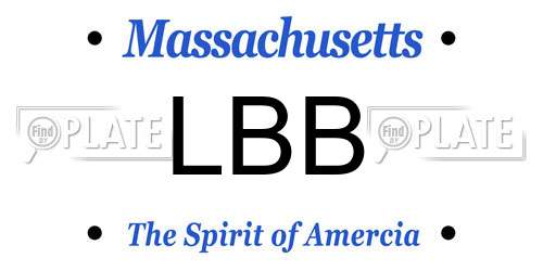 LBB Massachusetts License Plate