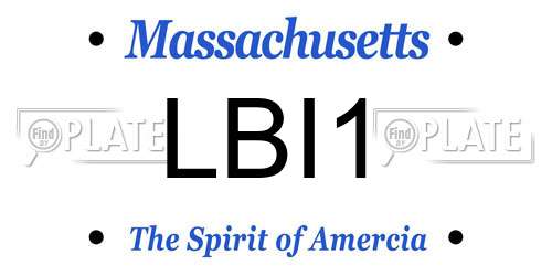LBI1 Massachusetts License Plate