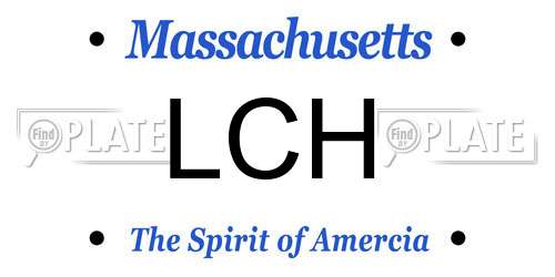 LCH Massachusetts License Plate