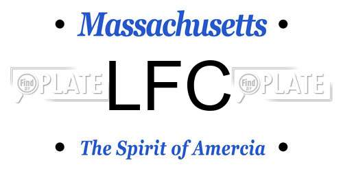LFC Massachusetts License Plate