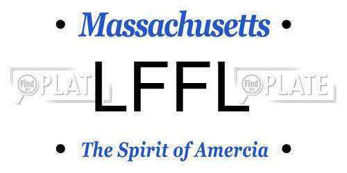 LFFL Massachusetts License Plate