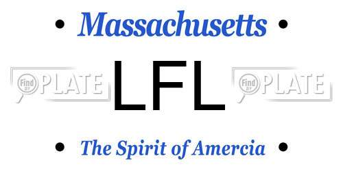 LFL Massachusetts License Plate