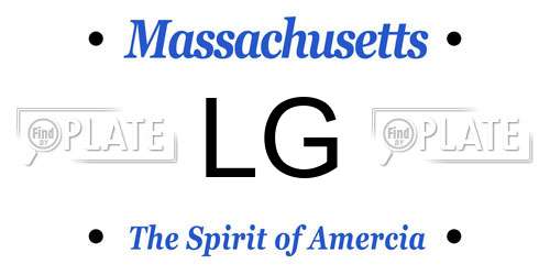 LG Massachusetts License Plate