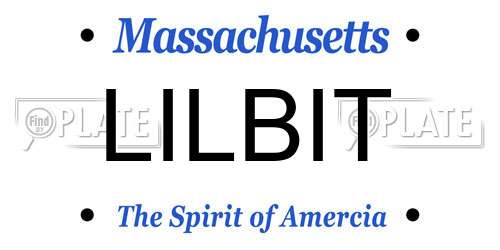 LILBIT Massachusetts License Plate