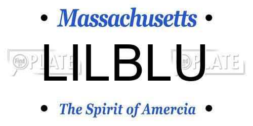 LILBLU Massachusetts License Plate
