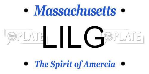 LILG Massachusetts License Plate