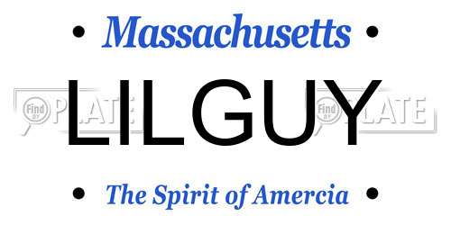 LILGUY Massachusetts License Plate