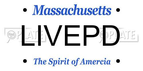 LIVEPD Massachusetts License Plate