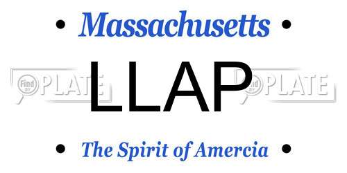 LLAP Massachusetts License Plate