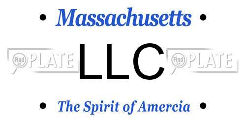 LLC Massachusetts License Plate