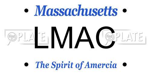 LMAC Massachusetts License Plate
