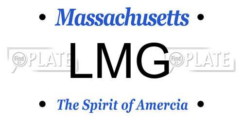 LMG Massachusetts License Plate