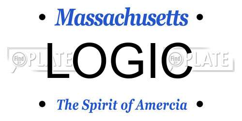 LOGIC Massachusetts License Plate