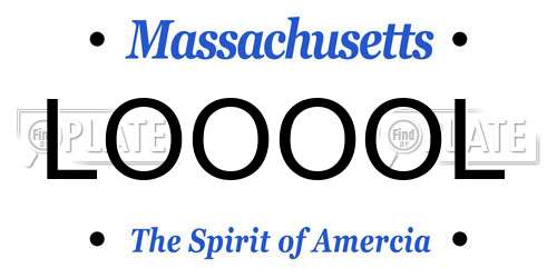 LOOOOL Massachusetts License Plate
