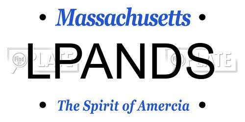LPANDS Massachusetts License Plate