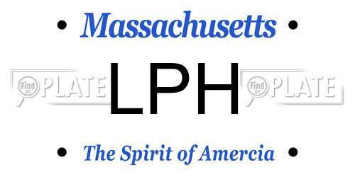 LPH Massachusetts License Plate