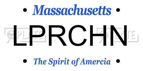 LPRCHN Massachusetts License Plate