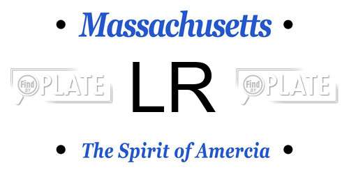 LR Massachusetts License Plate