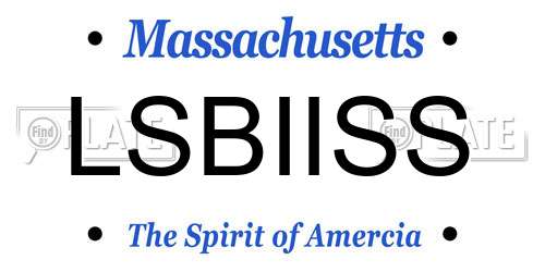 LSBIISS Massachusetts License Plate