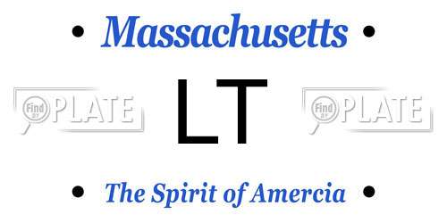 LT Massachusetts License Plate