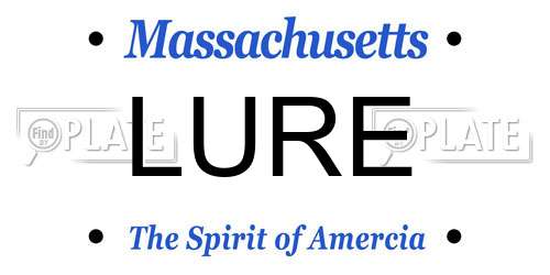 LURE Massachusetts License Plate
