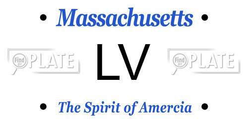 LV Massachusetts License Plate