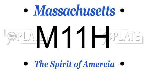 M11H Massachusetts License Plate