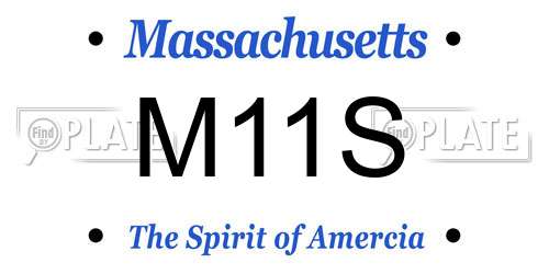 M11S Massachusetts License Plate