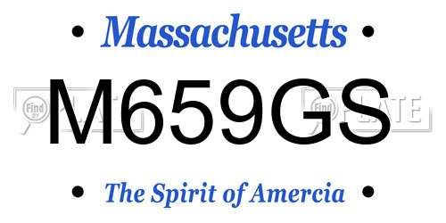 M659GS Massachusetts License Plate