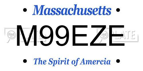 M99EZE Massachusetts License Plate