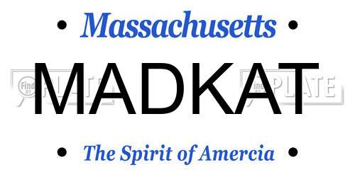 MADKAT Massachusetts License Plate