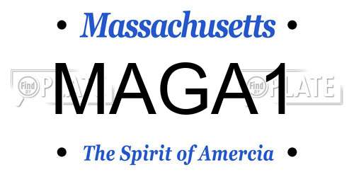 MAGA1 Massachusetts License Plate