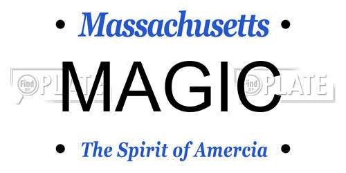 MAGIC Massachusetts License Plate