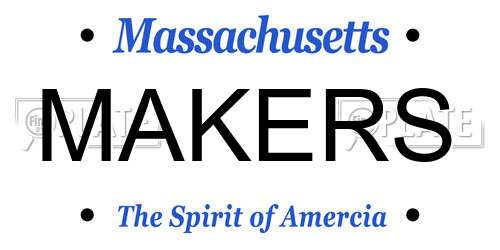 MAKERS Massachusetts License Plate
