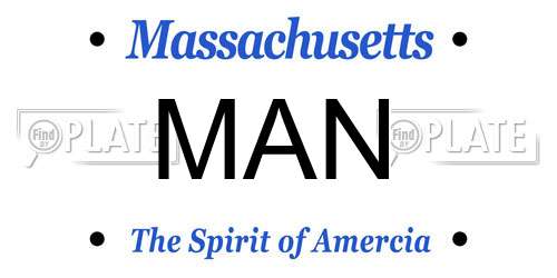MAN Massachusetts License Plate