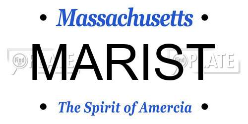 MARIST Massachusetts License Plate