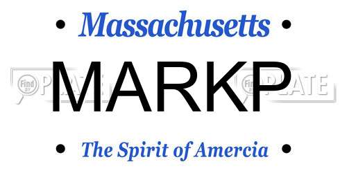 MARKP Massachusetts License Plate