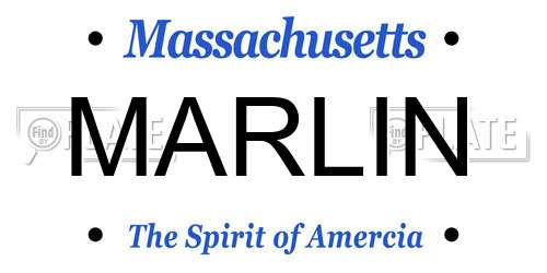 MARLIN Massachusetts License Plate