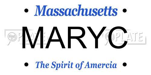 MARYC Massachusetts License Plate