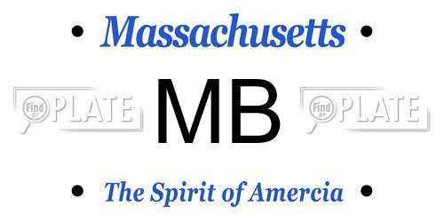 MB Massachusetts License Plate