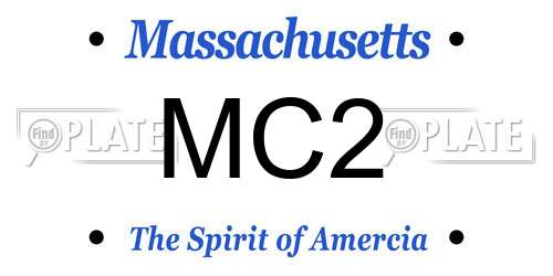 MC2 Massachusetts License Plate