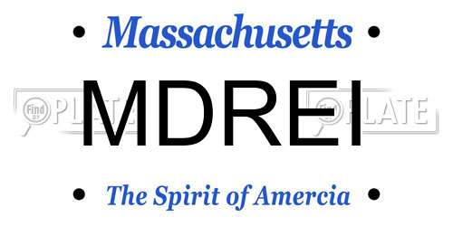MDREI Massachusetts License Plate