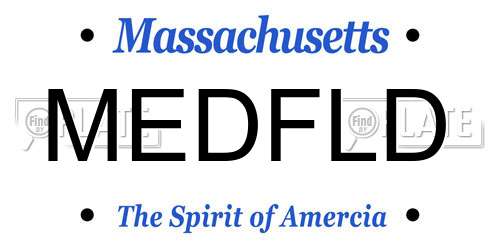 MEDFLD Massachusetts License Plate
